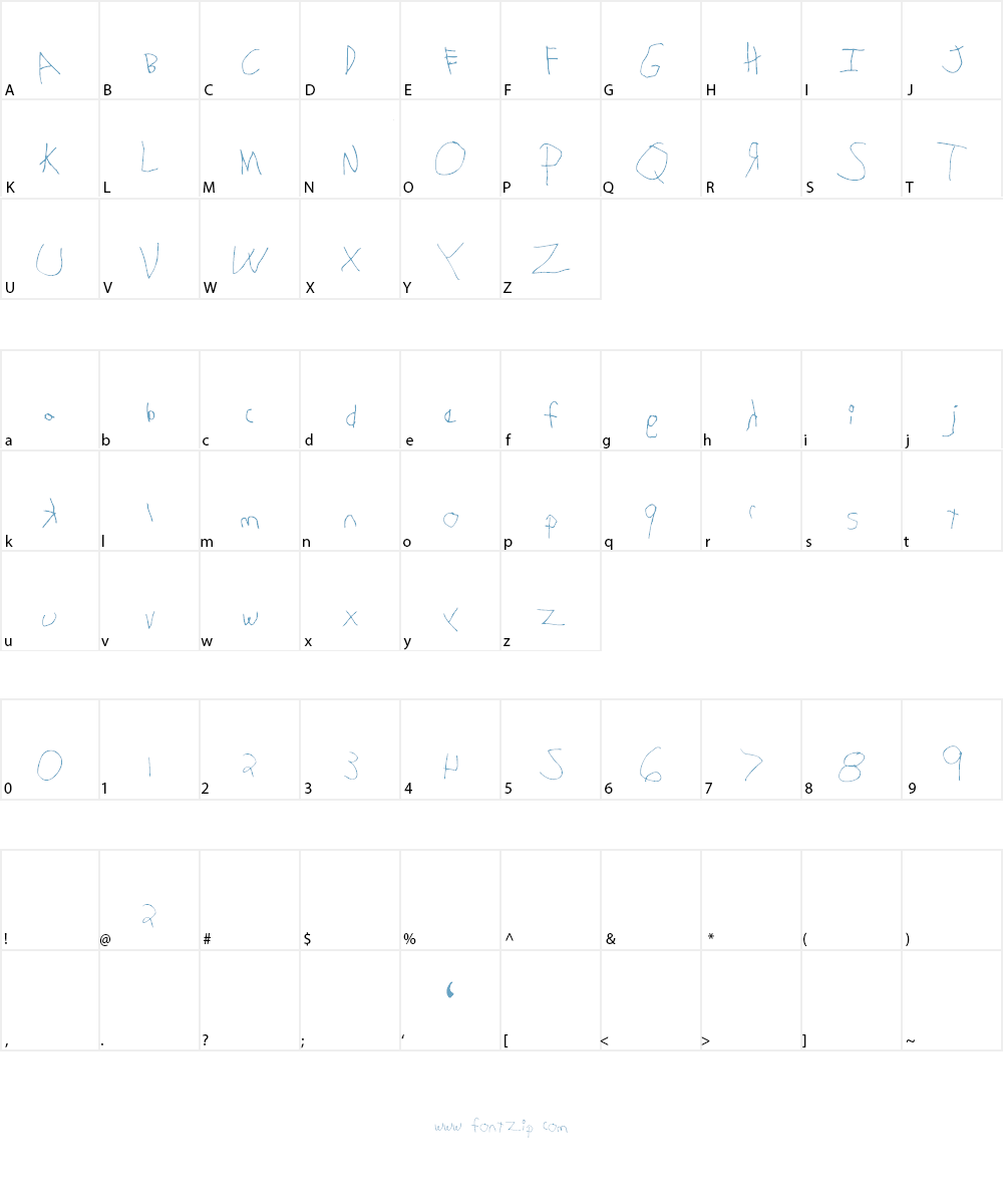MTF Gavin Font Character